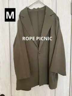 【ROPE PICNIC】オリーブ色 オーバーサイズ チェスターコートM 七分袖のサムネイル