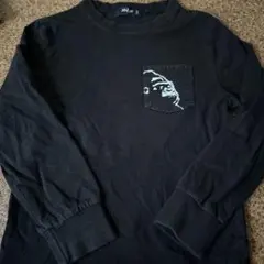 XLI ゴリラプリント 長袖カットソー ブラック