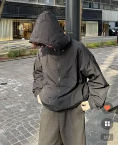 nuguブラック　ナイロンジャケット