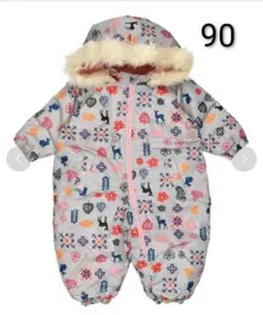 mialy mail ミアリーメール 北欧柄スノーコンビ ジャンプスーツ 90