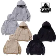 XLARGE ボアフードジャケット クリーム