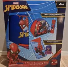 新品未使用キッズキャンピングセット テント 寝袋入り-スパイダーマン