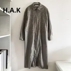 H.A.K ハク　日本製　2way ドット刺繍レースワンピース　羽織りのサムネイル