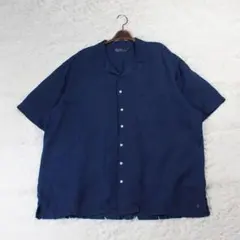COMOLI ベタシャンオープンカラーシャツ MO1-02011 ネイビー 2 - メルカリ