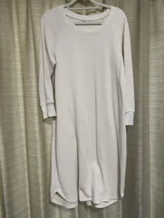 ユニクロ　ワッフル生地　ワンピース