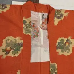 希少価値品】甲州緞子御夜具地 正絹・絹100% 花柄模様（27m巻き