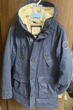Abercrombie & Fitch アバクロ　ネイビー ダウンジャケット S