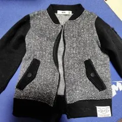 M.P.S. ヘリンボーン 裏フリースジャケット 100cm