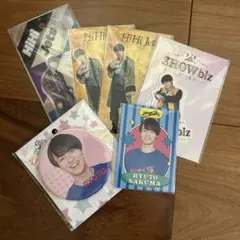 作間龍斗 缶バッジ アクスタステッカー ステッカーセット プロフィールカード