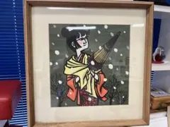 美品　滝平二郎「牡丹雪」木版画 直筆サイン・押し印 美品 滝平二郎「牡丹雪」木版画 直筆サイン・押し印 - メルカリ