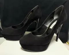 Diana ブラック スエード パンプス　23cm グリッターお値下げしました。