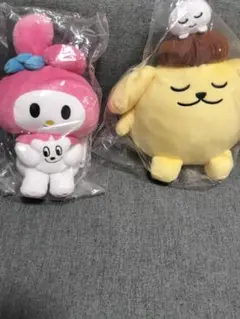 あらゐけいいち展　サンリオ　マイメロ　ポムポムプリン　ぬいぐるみ　2点セット