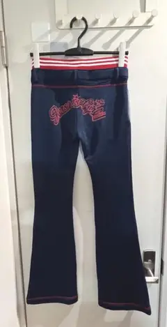 2000s当時物　子供服　パーソンズガール　Y2Kレトロベルボトム　パンツ