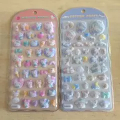 サンリオ コットンパフィシール キティ/シナモロールセット！