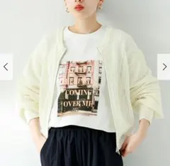 美品！ アーバンリサーチ　ジップメッシュカーディガン