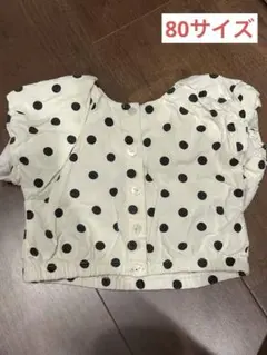 petit main 水玉模様 シャツ 80 トップス