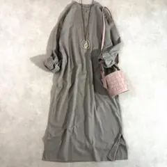 ら*ん様 アーバンリサーチドアーズ　起毛コットンシャツワンピース　ベージュ　M