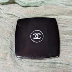 CHANEL ブラック 両面ミラー ポーチ付き