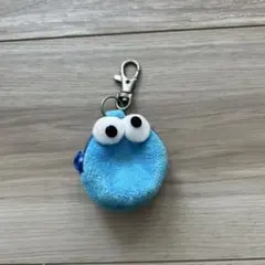 ミニ青いキャラクターコインケース　クッキーモンスター