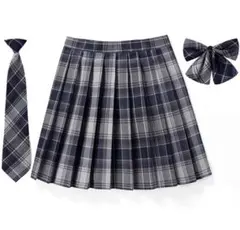 制服 チェック スカート Lサイズ ネクタイ リボン