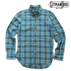 美品！USA製【ギットマンブラザーズ】マドラスチェック　ボタンダウンシャツ