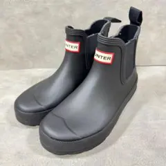 未使用級✨HUNTER ハンター チェルシーブーツ レインブーツ UK3 22