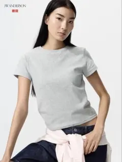 【グレー、Sサイズ】UNIQLO JW ANDERSON クルーネックTシャツ