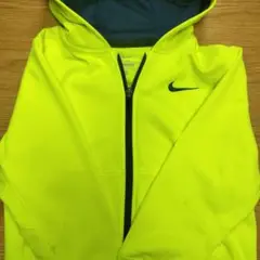 Nike 蛍光イエロー フルジッパーパーカー