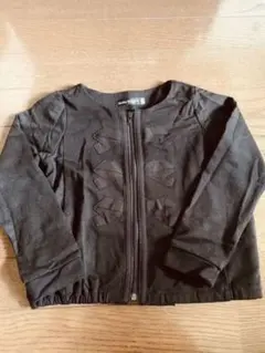 新品 未使用 BeBe ベべ ジャケット 黒 110 上着 リボン アウター