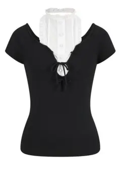 新品】Her lip to Two-Tone Bow Knit Top - メルカリ