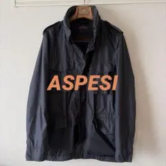 美品 ASPESI アスペジ M65 ナイロンジャケット　ネイビー Mのサムネイル