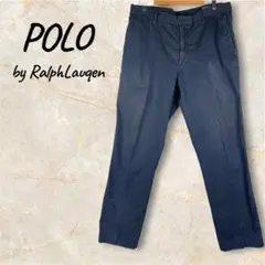 ラルフローレン Polo Ralph Lauren チノパン ネイビー 綿 33