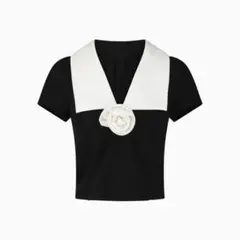 Bibiy. bibiy ESME RIBBON TOP ブラック - メルカリ