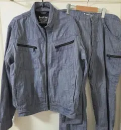 Scot.Inc デニム風作業着上下セット　3L