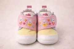 ミキハウス　ベビーシューズ 刺繍　12㎝