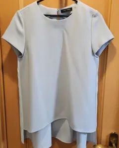 美品☆yoko chan バルーンスリーブポイントカラーブラウス 36 ホワイト