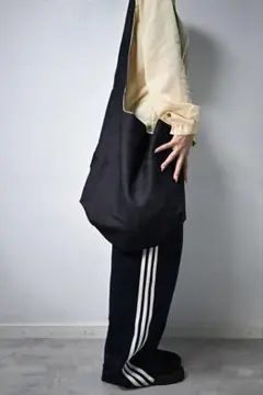 ダークグレー キャンバス ショルダーバッグ