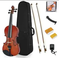 BQKOZFIN 4/4 バイオリン ヴァイオリン 初心者セット