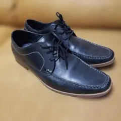 レザー カジュアルシューズ 黒色