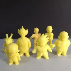【当時品 ドラ消し】 ドラゴンボール イエローフィギュア 8体セット
