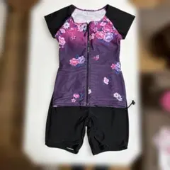 レディース花柄スポーツ水着Mサイズ