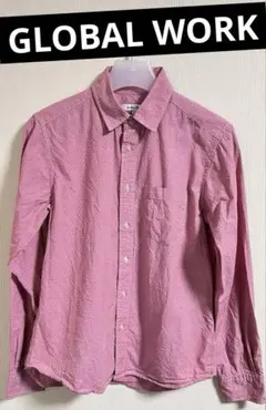 美品⭐︎GLOBAL WORK ドットのような柄シャツ Sサイズ
