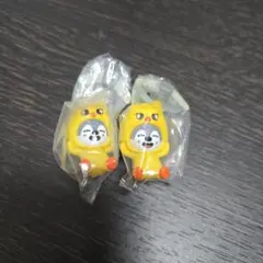 skzoo ガチャ ウルフチャン ポガリ ボールチェーン　カニカン　2個セット