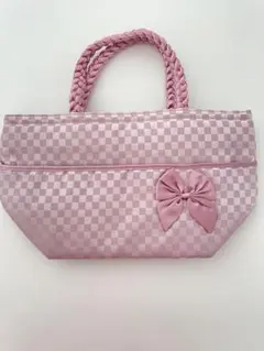 お値下げ⭐︎ナラヤNaraya 舟形　トートバッグ　リボンバッグSのサムネイル