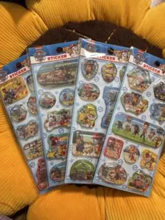 パウ・パトロール ウォーターシール ステッカー 4枚セット