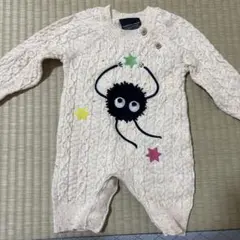 スタジオジブリ　まっくろくろすけ　ロンパース 3M