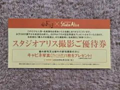 【スタジオアリス】撮影ご優待券のサムネイル
