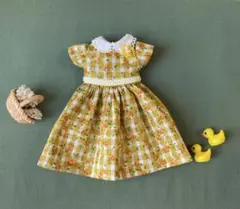 リカちゃん服 ブライスアウトフィット ワンピース ハンドメイド