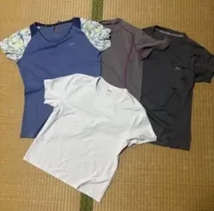 フィットネス用半袖トップス4点セット