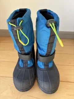 Columbia 子ども用スノーブーツ 21cm 青/黒